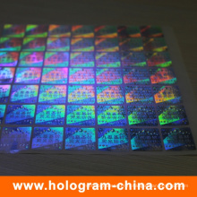 Autocollant d&#39;hologramme fluorescent invisible anti-contrefaçon